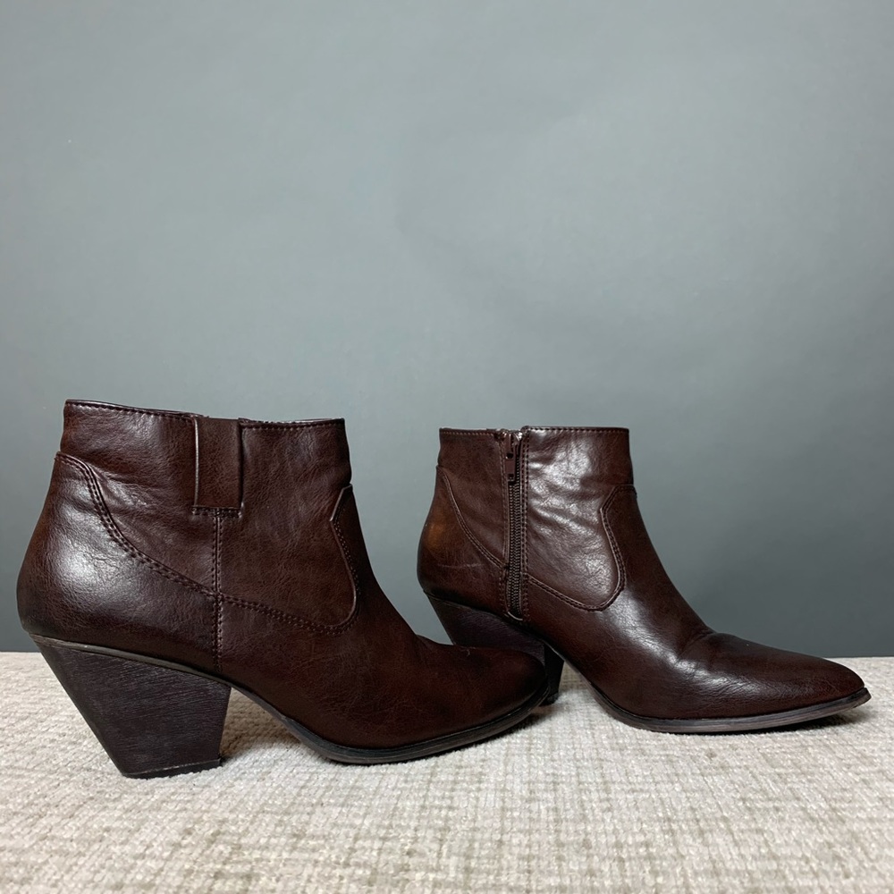 Brown booties
